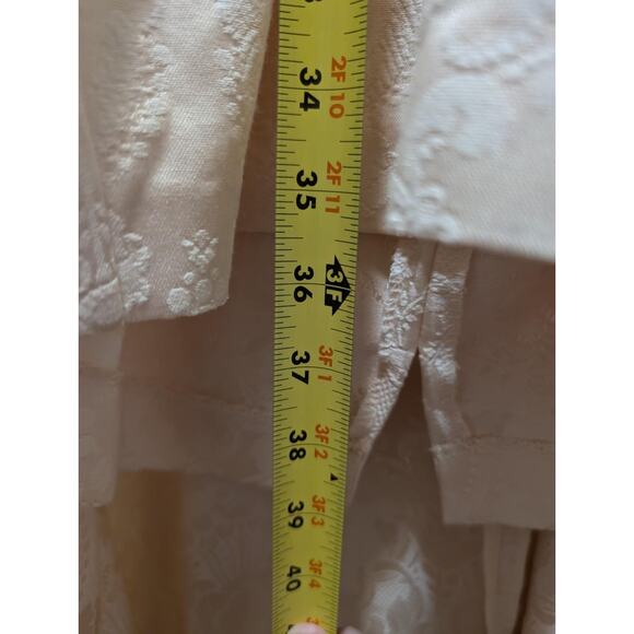 Vintage Jessica McClintock Pink Halter Neck Formal Dress With Train Wedding 7/8 - Picture 11 of 14